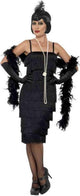 Smiffys - flapper kostuum - m - zwart