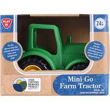 mini go farm tractor, groene tractor met deze leuke tractor van playgo kun veel plezier maken.