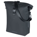 Basil SoHo MIK Side fietsschoudertas - zwart, waterdicht, PU, Nordlicht LED, 17l - afbeelding 2