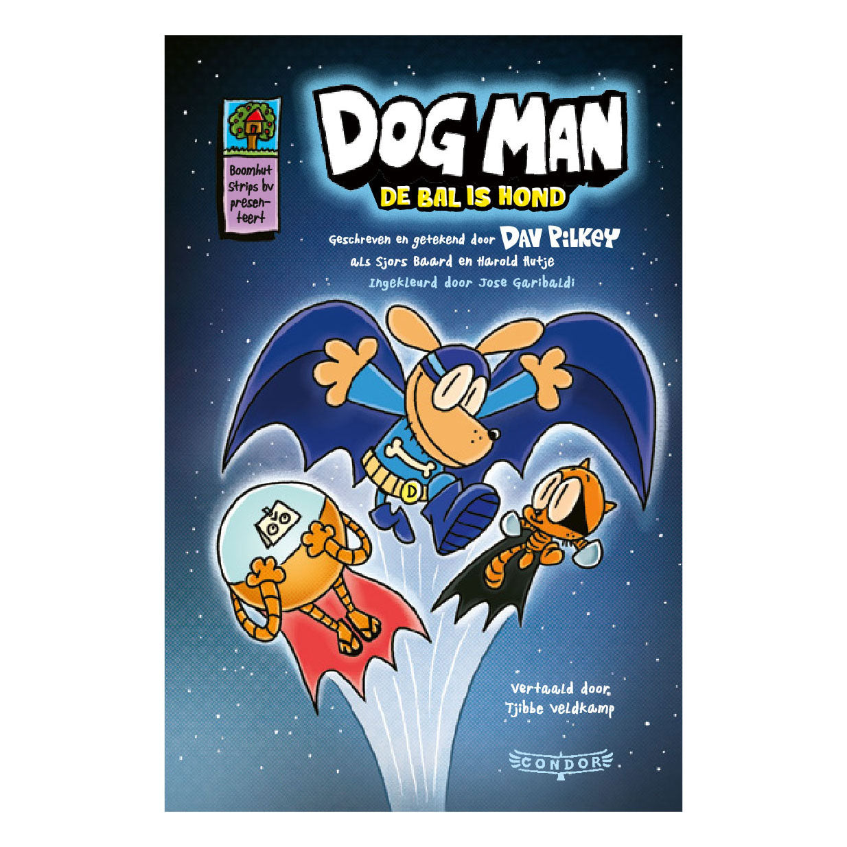 Centraal boekhuis dog man - de bal is hond