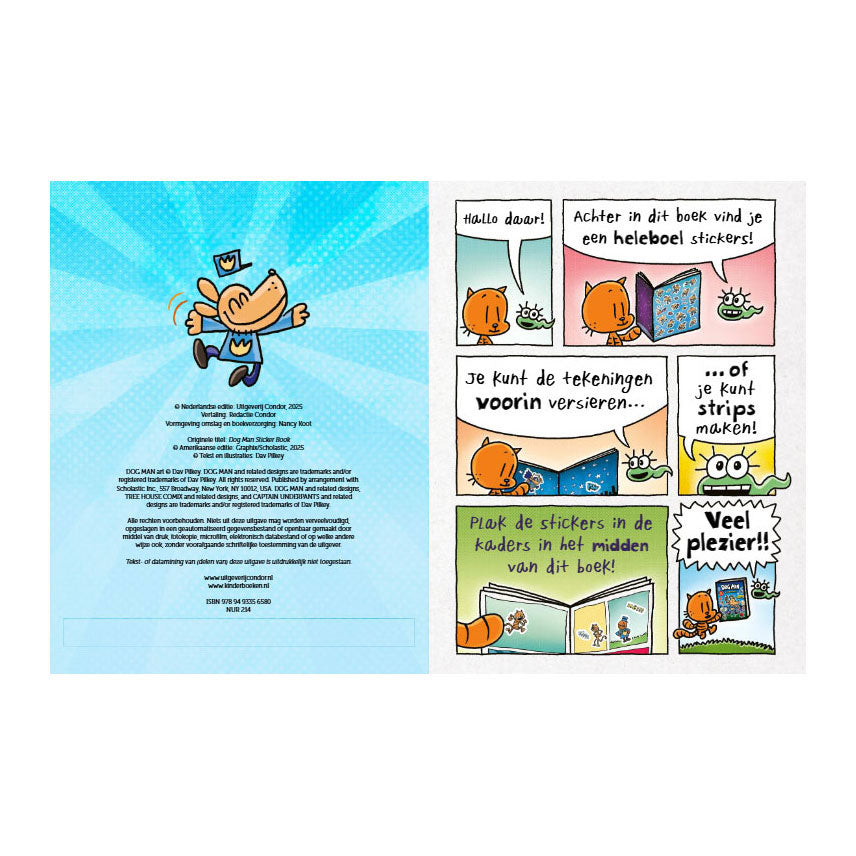 Centraal boekhuis dog man stickerboek
