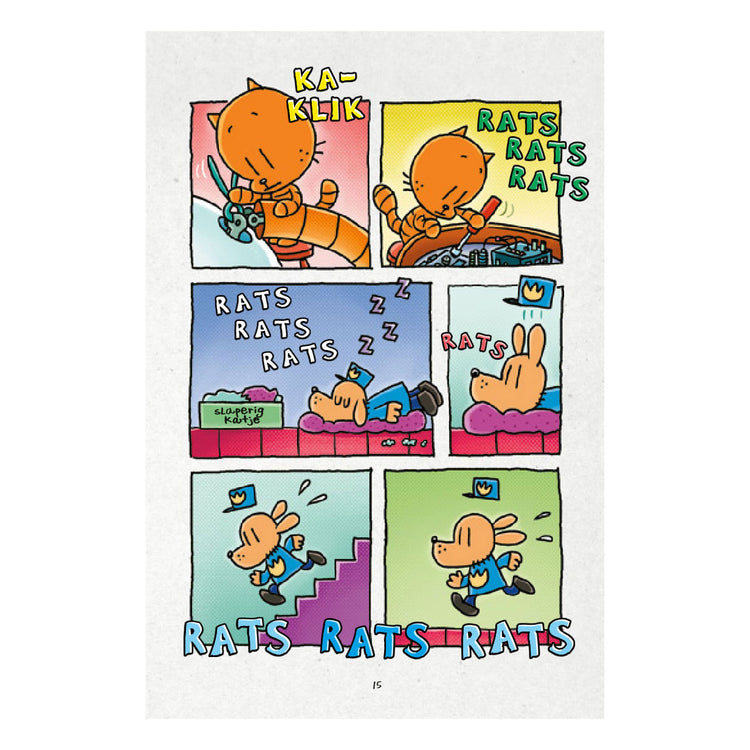 Centraal boekhuis dog man en kid kat