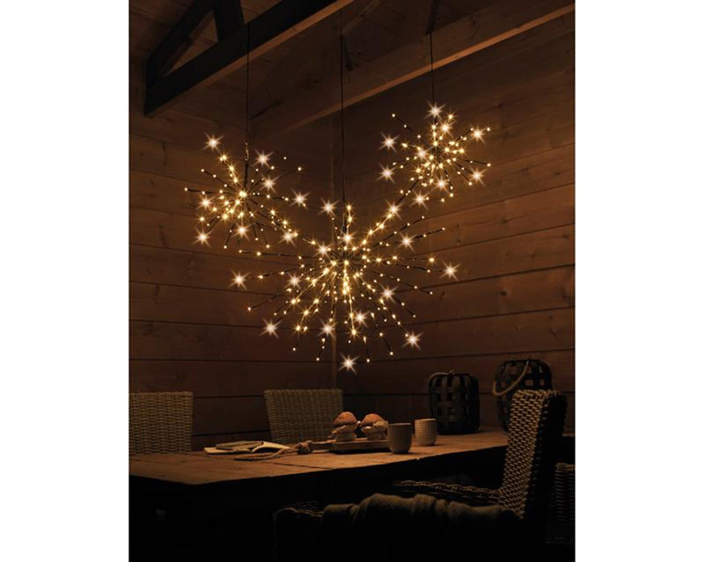 Lumineo kerstverlichting poolster 45cm-72l