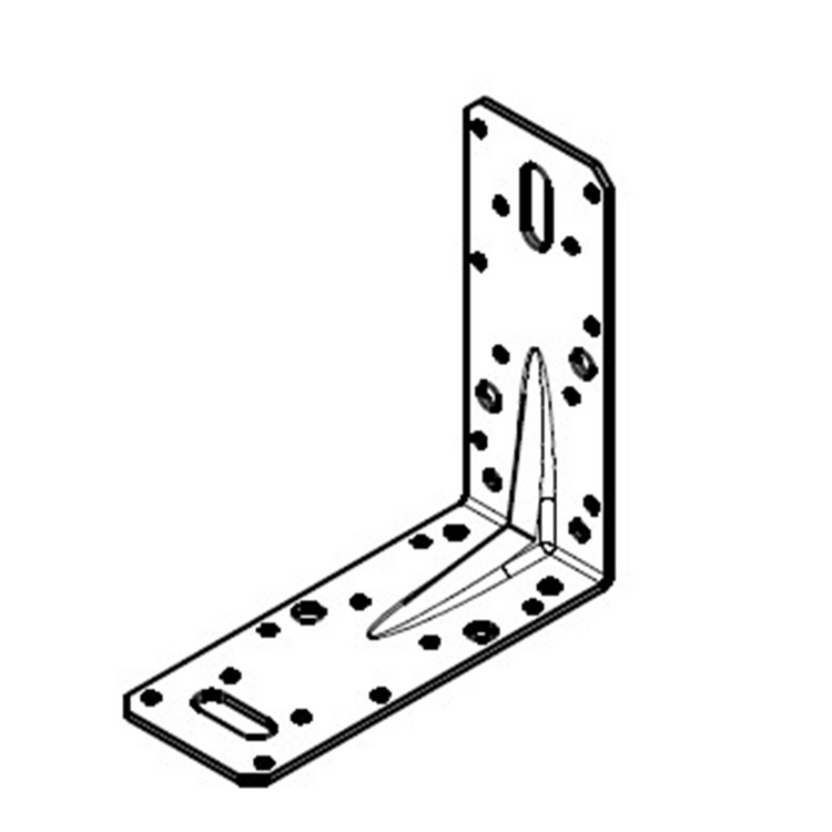 Waelbers hoekanker m ril 150x150x60x2,5mm zwart - 10 stuk(s) - 4927.05