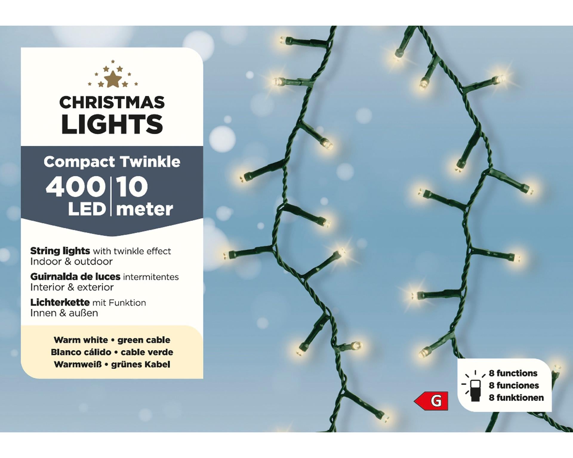 Lumineo kerstverlichting led compact 400l 10m
