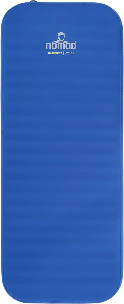 Nomad ® bathurst 10.0 xw slaapmat zelfopblazend | 198 x 76 | 10 m dikte | blauw | lichtgewicht | comfort kamperen | incl hoes
