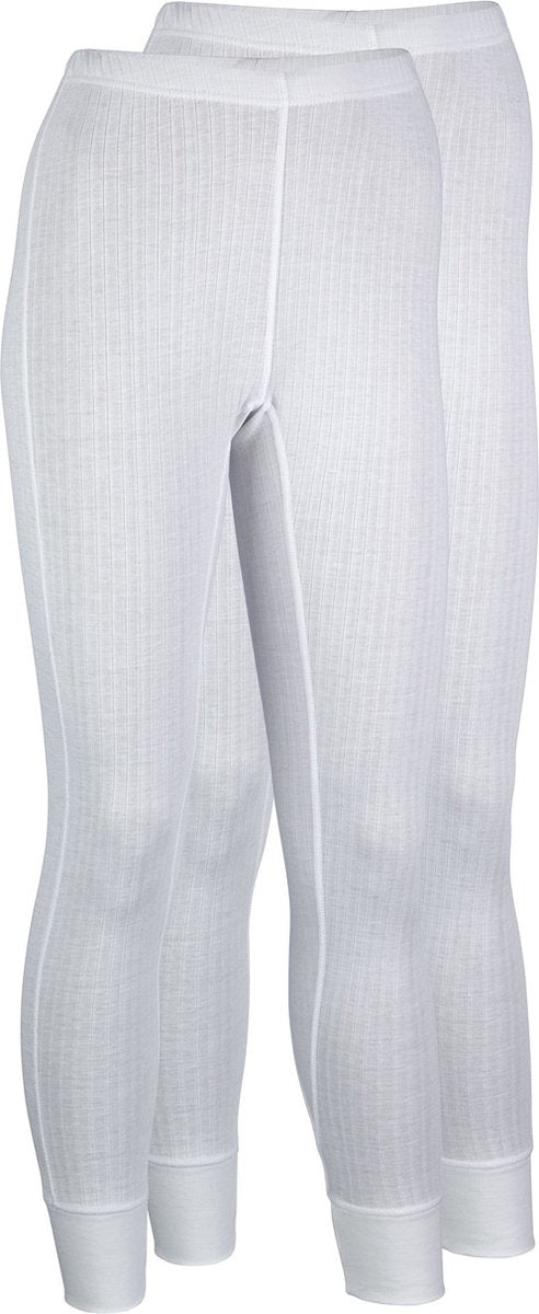 Avento thermobroek - dames - 2-pack - wit - maat 38