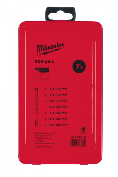 Milwaukee accessoires set sds-plus hamerboren in metalen cassette (7-delig) new ms2 - 4932352339