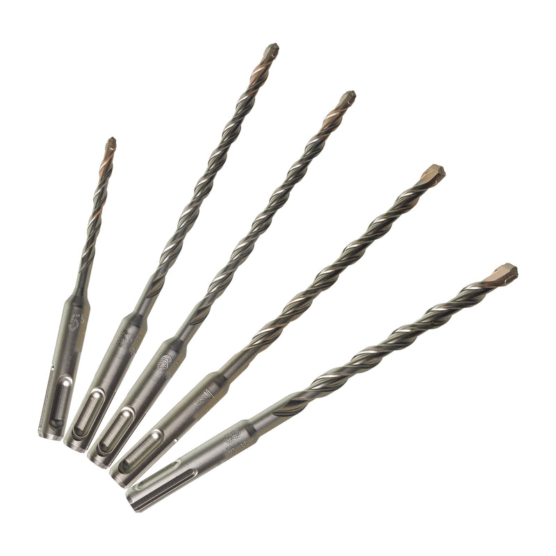 Milwaukee accessoires set sds-plus hamerboren (5-delig) - inhoud: ø 5.5 x110 mm en ø 5.5 6 7 8 x160 mm - 4932352834