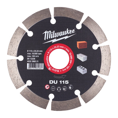 Milwaukee accessoires diamantdoorslijpschijf du 115 - 4932399521