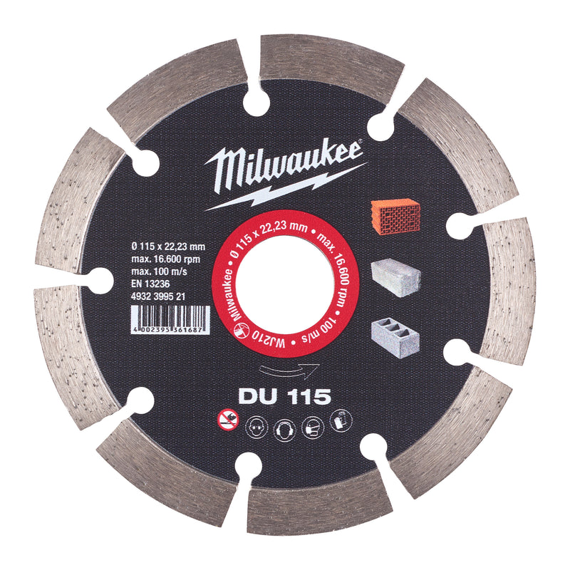 Milwaukee accessoires diamantdoorslijpschijf du 115 - 4932399521