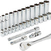 Milwaukee accessoires 3 8” ratel en doppenset | metrisch | 32-delig - 4932464945