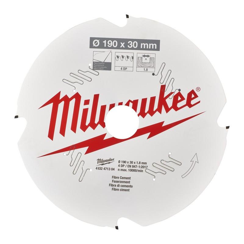 Milwaukee accessoires cirkelzaagblad p fc 190x30x1,8x4d - 4932471304