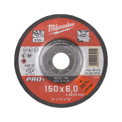 Milwaukee accessoires afbraamschijf grw sg27 150x7 pro+ - 1pc - 4932471387