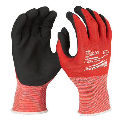 Milwaukee accessoires gedipte werkhandschoenen | snijklasse 1 a - m 8 | 1 paar - 4932471416