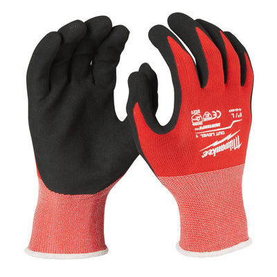 Milwaukee accessoires gedipte werkhandschoenen | snijklasse 1 a - l 9 | 1 paar - 4932471417