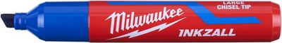 Milwaukee accessoires inkzall blauwe l beitelpunt marker | 12 stuks - 4932471557