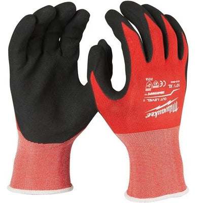 Milwaukee accessoires gedipte werkhandschoenen snijklasse 1 a | xl 10 | 12 paar - 4932471616
