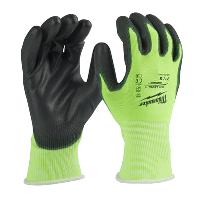 Milwaukee accessoires hi-vis werkhandschoenen | snijklasse 1 a - 7 s | 1 paar - 4932479916
