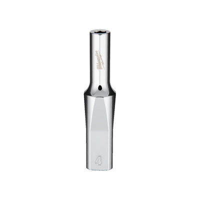 Milwaukee accessoires 1 4 lange dop metrisch - 4 mm - 4932479994