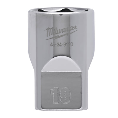 Milwaukee accessoires 1 2 dop metrisch - 19 mm - 4932480017