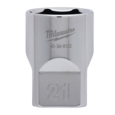 Milwaukee accessoires 1 2 dop metrisch - 21 mm - 4932480019