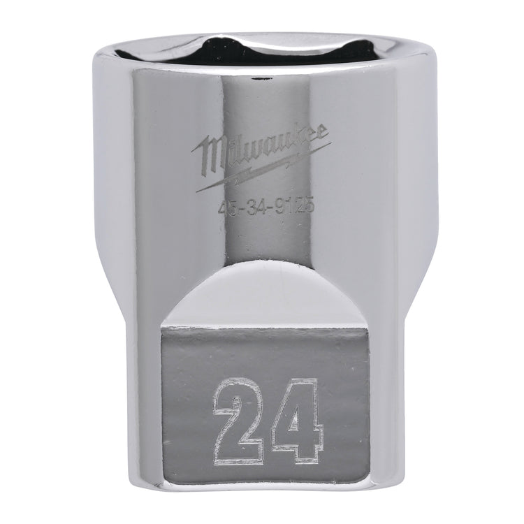 Milwaukee accessoires 1 2 dop metrisch - 24 mm - 4932480022