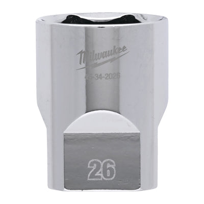 Milwaukee accessoires 1 2 dop metrisch - 26 mm - 4932480024