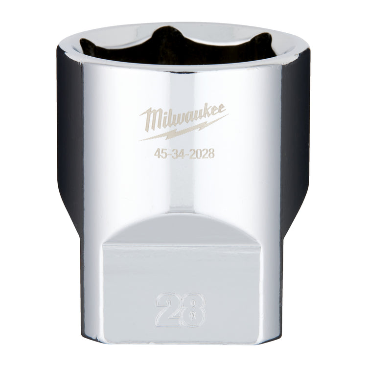 Milwaukee accessoires 1 2 dop metrisch - 28 mm - 4932480026