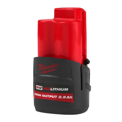 Milwaukee accessoires m12 hb2.5 | high output | 2.5ah accu | 12v - 4932480164