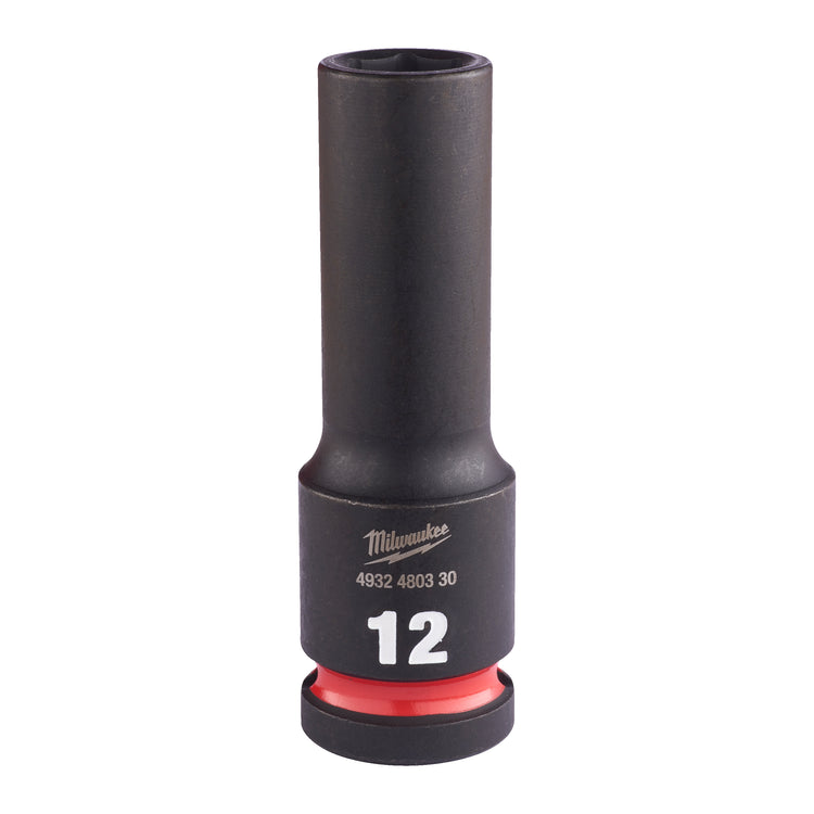 Milwaukee accessoires shockwave krachtdop 1 2 lang 12 mm | 1 stuk - 4932480330