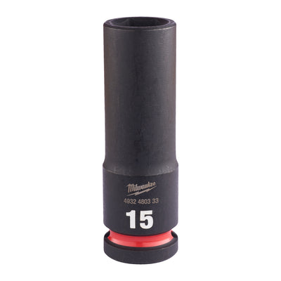 Milwaukee accessoires shockwave krachtdop 1 2 lang 15 mm | 1 stuk - 4932480333