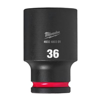 Milwaukee accessoires shockwave krachtdop 1 2 lang 36 mm | 1 stuk - 4932480351