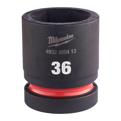 Milwaukee accessoires shockwave krachtdop hex 1'' kort 36 mm | 1 stuk - 4932480413
