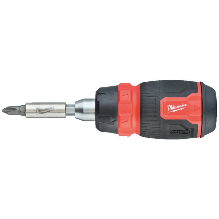 Milwaukee accessoires schroevendraaier multi-bit 8 in 1 ratelend compact - 4932480581