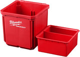 Milwaukee accessoires packout 10x10 cm bakjes (2 stuks) - 4932480698 - afbeelding 2