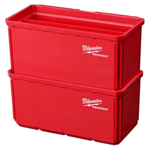 Milwaukee accessoires packout 10x20 cm bakjes (2 stuks) - 4932480699