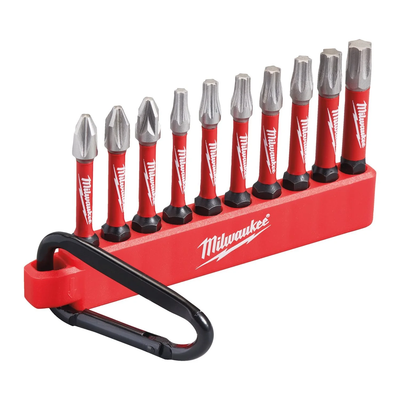 Milwaukee accessoires carabiner 10-delig shockwave bits - 4932480941