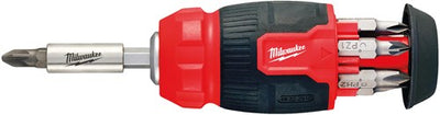 Milwaukee accessoires schroevendraaier multi-bit 8 in 1 compact - 4932492807
