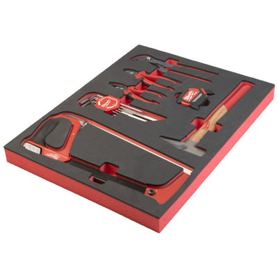 Milwaukee accessoires foam inlay met diverse handtools (15-delig) - 4932493257