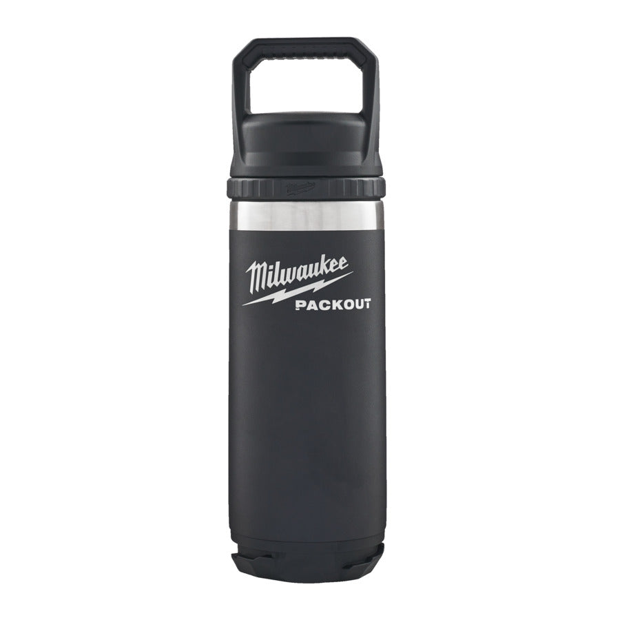 Milwaukee packout™ 532 ml fles met deksel zwart - 4932493992