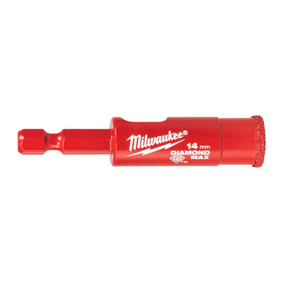 Milwaukee accessoires milwaukee tegelboor | diamond max™ | 1 4 nat droog | 14 mm 1 4 hex - 4932498346