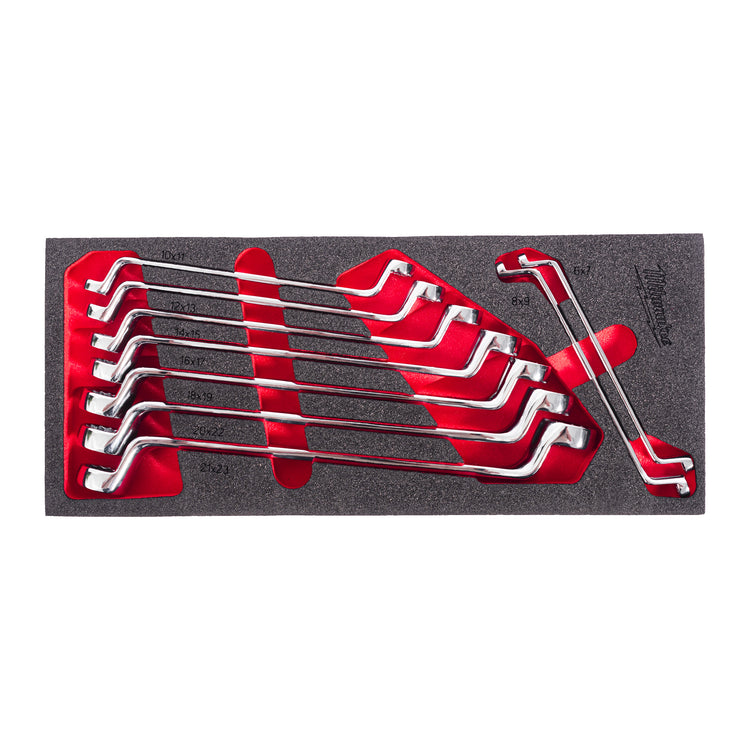 Milwaukee ringsleutelset | foam inlay | dubbel | 9-delig - 4932499086