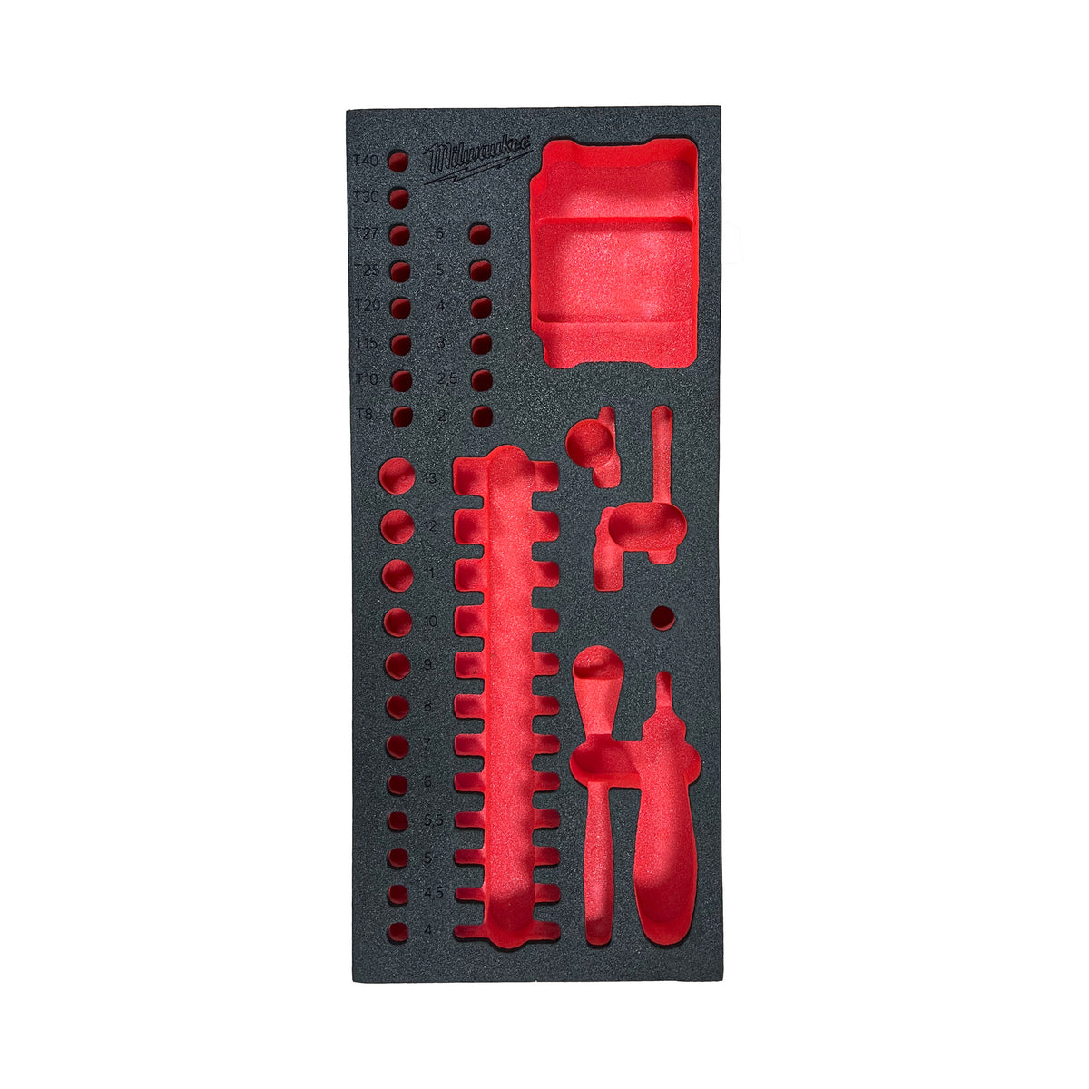 Milwaukee vervangende foam inlay voor 1 4 doppen en bitset - 4932499294