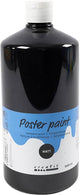 Creativ company acrylverf zwart zwart schoolverf | hobbyverf | zwarte acrylic verf | mat | 1000 ml | 1 stuk