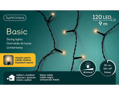 Lumineo kerstverlichting basic 120l classicwarm