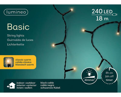 Lumineo kerstverlichting basic 240l classic warm