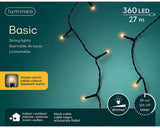 Lumineo led-verlichting 27m 360 lampjes classic warm. met 8-uurs timer en dimfunctie voor binnen en buiten - afbeelding 1