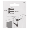 Mack 1071185 - 2 meubel inboorpaumellen zwart ø 11 x 25 mm | 5 stuks