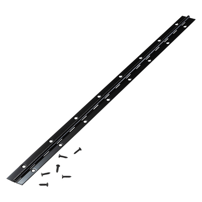 Mack 1071201 - piano scharnier zwart l 48 cm x 28 mm | 6 stuks
